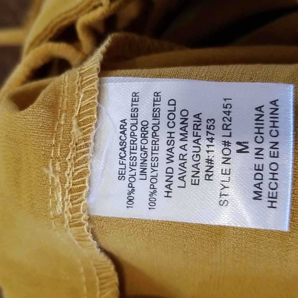 The Clothing Company Mustard Romper Maxi Dress Size M - Picture 11 of 13